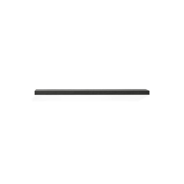 [3551269] Oak black wall shelf 140/22/5