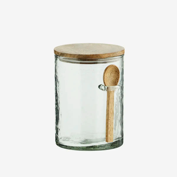 [023EV-17531] Glass jar w/ spoon