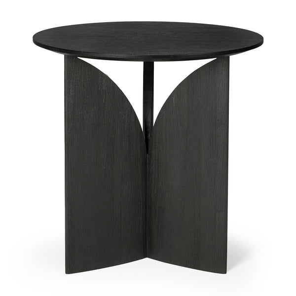 Teak Fin black side table