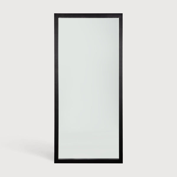 [3551289] Oak Light Frame svartur gólf spegill- 90/5/200
