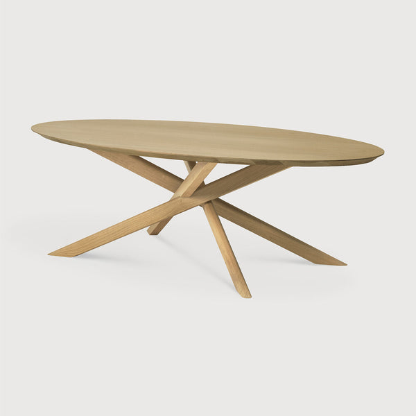 [3550544] Oak Mikado oval sófaborð 143/67/42