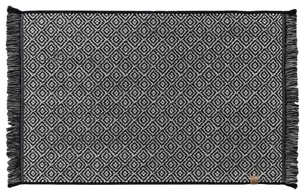 [0190208] MOROCCO baðmotta 50 x 80 cm, black/whi