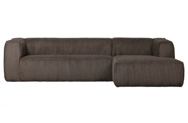 [011375694] BEAN CORNER SOFA RIGHT HEFTY RIBCORD MUD