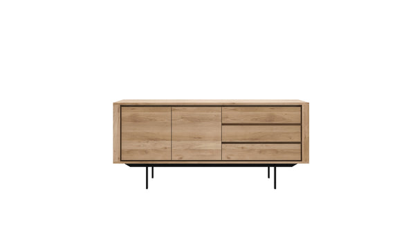[3551387] Oak Shadow sideboard 2 do-3 dra-metal legs 180/45