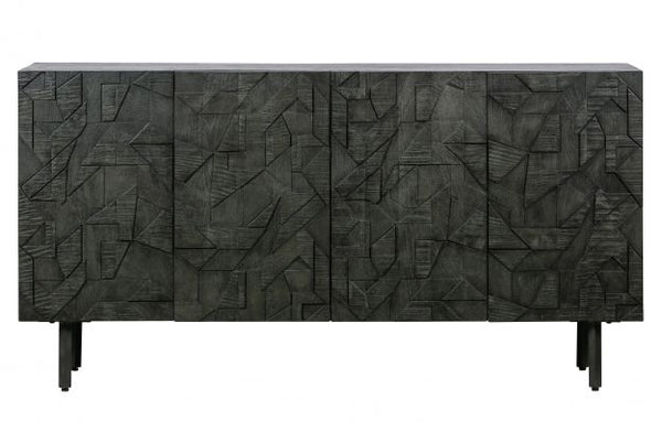 COUNTER SIDEBOARD WOOD BLACK
