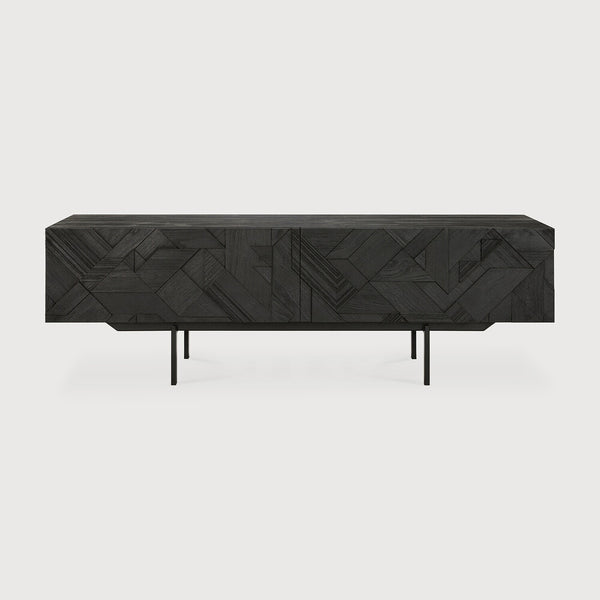 [3510065] Teak Graphic Sjónvarps-skenkur 160cm