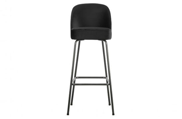 [011800293Z] VOGUE BAR STOOL 80CM VELVET BLACK