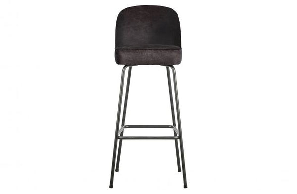 [01180029401] VOGUE BAR STOOL 65CM LEATHER BLACK