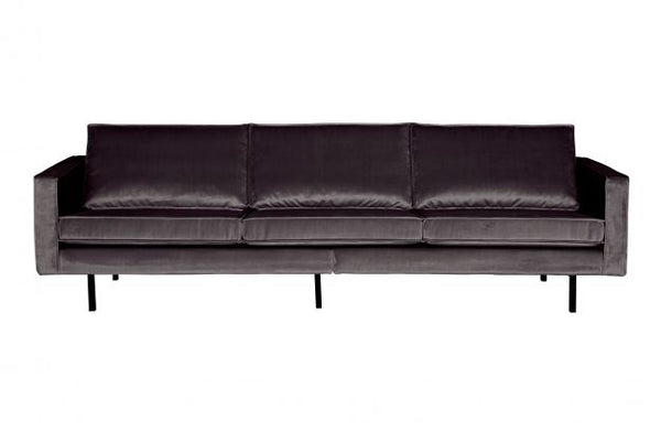 [0111031] Rodeo Velvet Sofa 3seater Antracit