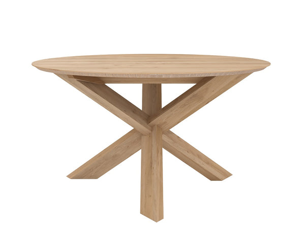 [3550165] Oak Circle borðstofuborð 136cm