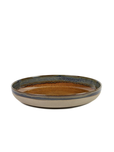 [03051162140] DISH SURFACE D32 H5,5 RUSTY BROWN
