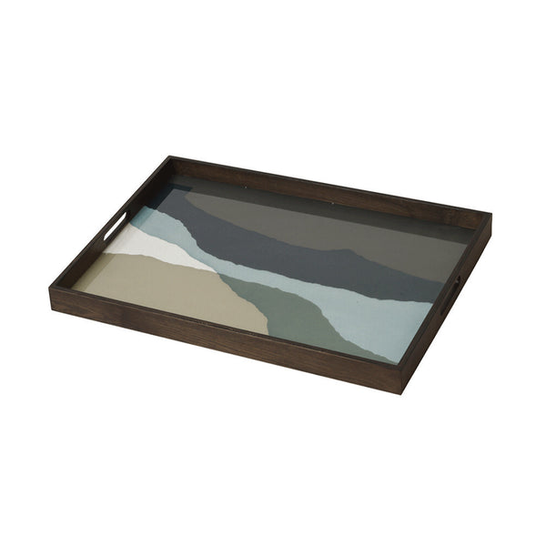 [3520464] Graphite Wabi Sabi glass tray-RE/L