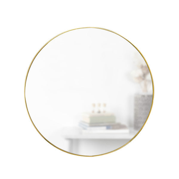 [1012715104] Hubba spegill 86cm brass