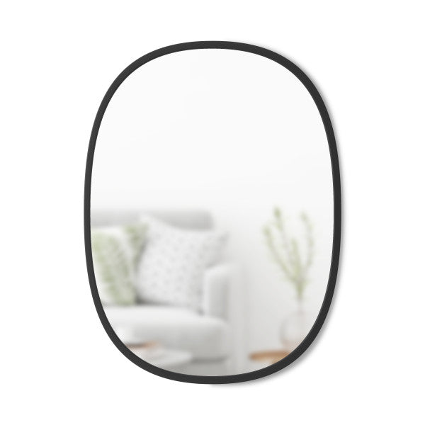 [1013765040] Hub oval spegill 46x61 svartur
