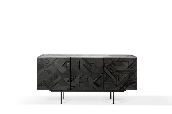 [3510062] Teak Graphic skenkur - 168cm