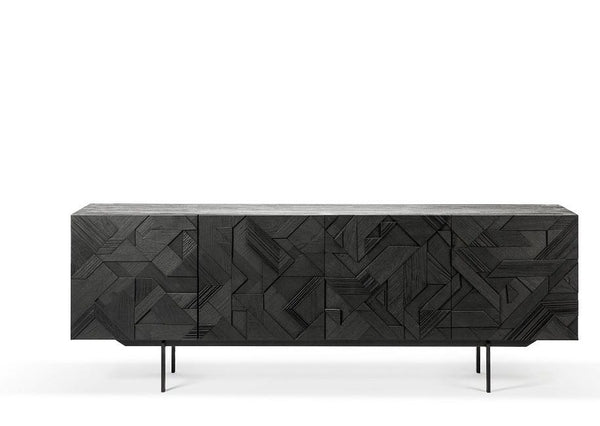 Teak Graphic skenkur - 224cm