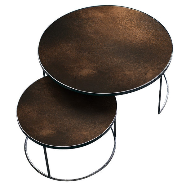 [3520700] Bronze nesting coffe tbl set
