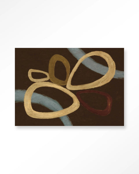 [01825368] Ring Of Abstraction Brown 80x110
