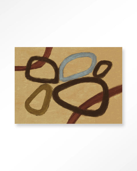 [01825369] Ring Of Abstraction Yellow 80x110