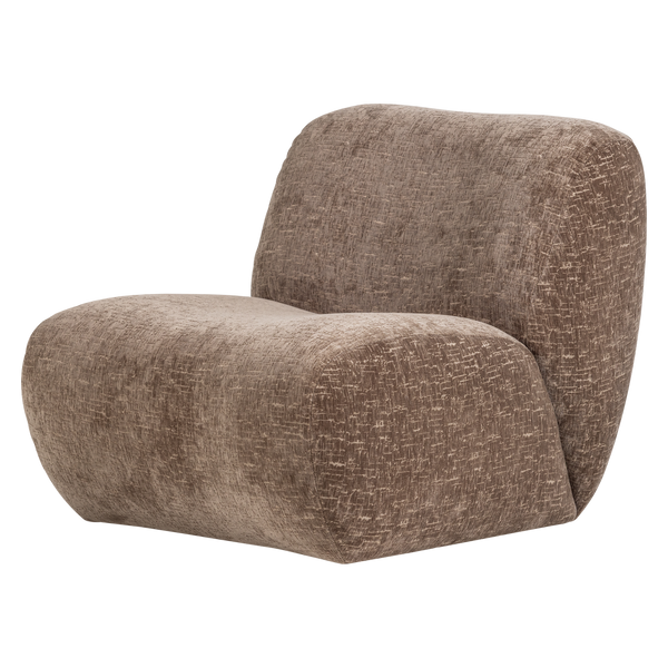 [011377898-LU] Nomu hægindastóll craquelé velvet light brown