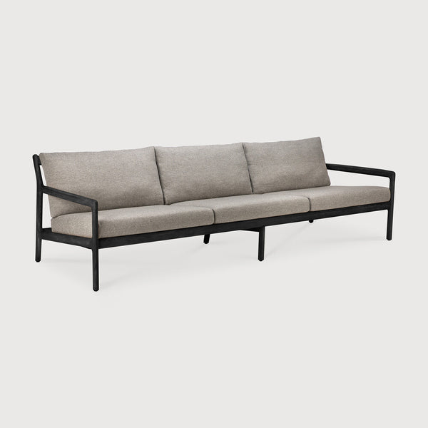 [10236] Teak Jack outdoor sofa - Black / mocha 265/90/73