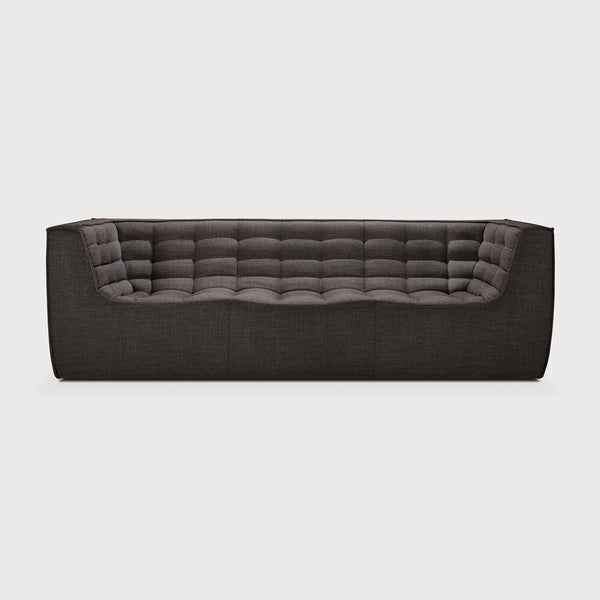 [3520217] N701 3 sæta m örmum dark grey