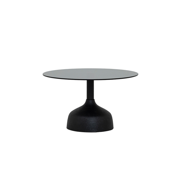 [008AC0016] Elba sófaborð gler 70cm svart