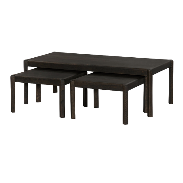 [008VF0105] Amalfi sófaborð 3stk oak síðasta eintak