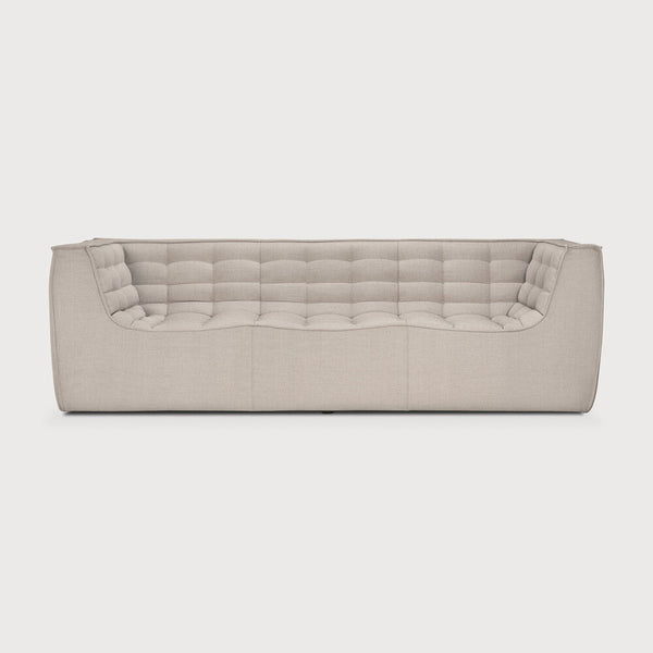 [3520197] N701 3 sæta m örmum beige
