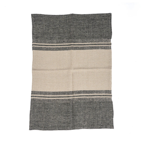 [027INGF033NB] Linen dash viskastykki 50x70